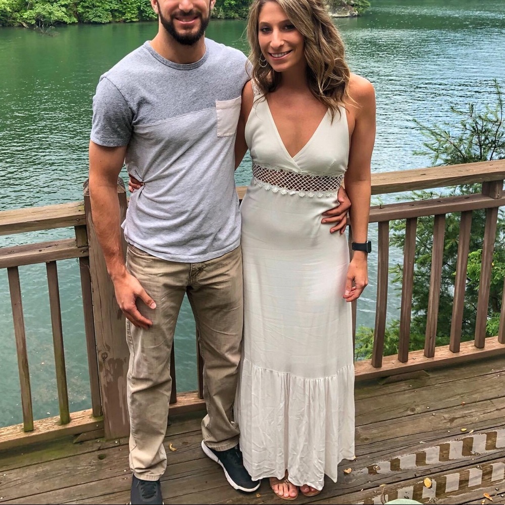 Bohemian white dress